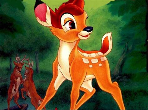 Disney World Bambi And Friends Cartoon Wallpaper