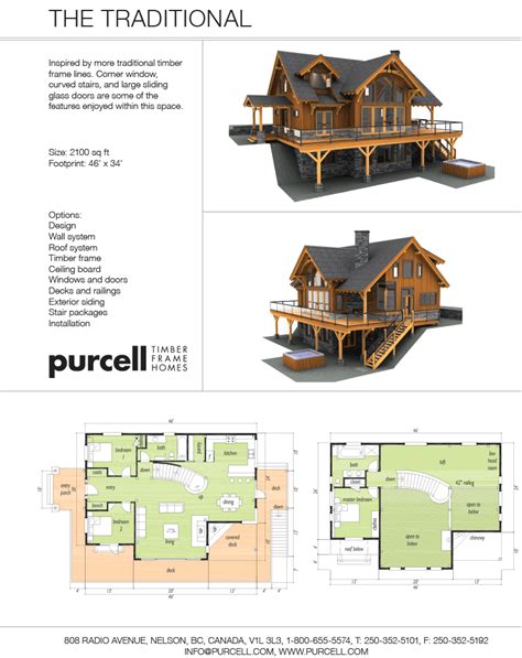 Purcell Timber Frames Prefab Full Home Packages The Traditional
