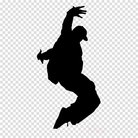 Silueta De Paso Lateral De Hombre Bailarin De Hip Hop Descargar Png Images