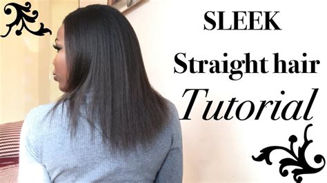 How To Sleekmy First Straighten Hair Youtube