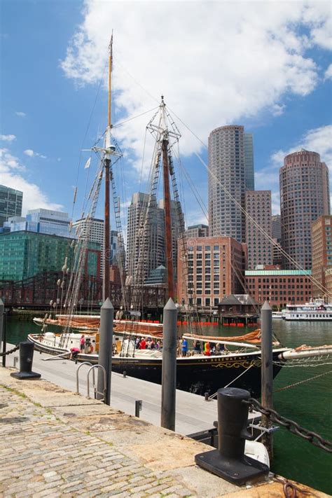 The Roseway Schooner In Boston Harbor Editorial Photo Image Of