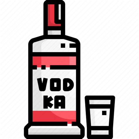 Alcohol Alcoholic Bottle Drink Drinks Vodka Icon