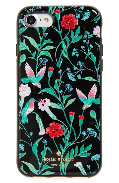 Used kate spade jazz things jewel cat case for iphone 6 plus, 7 plus or 8 plus. Main Image - kate spade new york jeweled jardin iPhone 7 ...