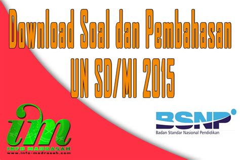 Download Soal Dan Pembahasan Un Sd/Mi 2015 | Soal Terbaru