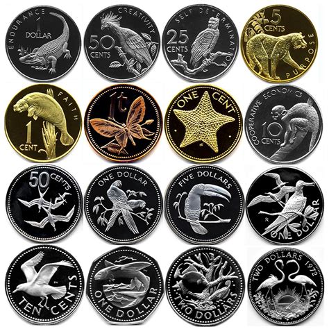 16 Animal Proof Coins From Around The World Approximately 2 Oz Of Silver