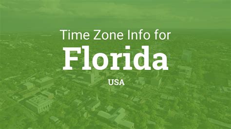 Time Zones In Florida United States