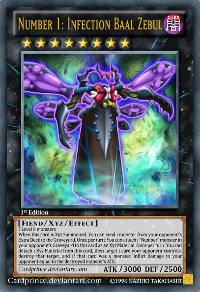 Number 1 Infection Baal Zebul By Cardprince Custom Yugioh Cards
