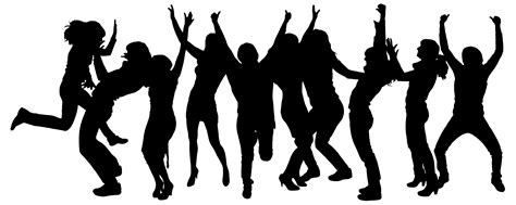 People Dancing Silhouette Png Clip Art Library