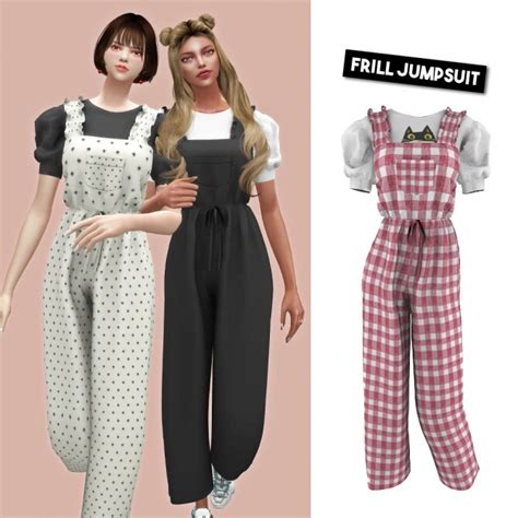 Frill Jumpsuit At Lsim Sims 4 Updates