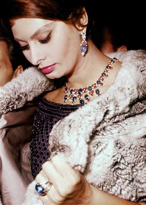 “sophia Loren Decked In Bulgari Jewels 1960 ” Софи лорен