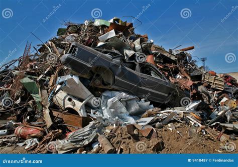 Scrap And Junk Pile Stock Image Image Of Metal Consumption 9418487