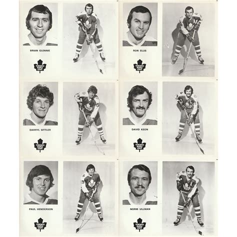 Toronto Maple Leafs Early 1970s Team Promotional Photos Nhl Auctions