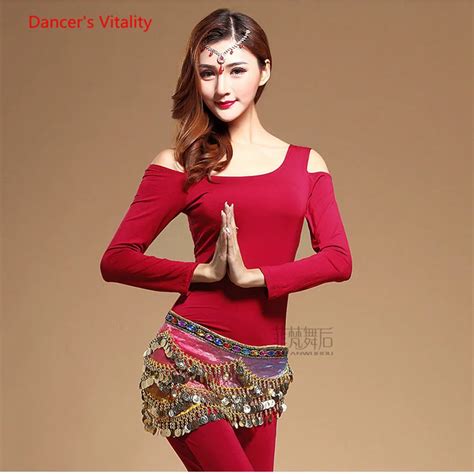 Modal Belly Dance Top Costumes Long Sleeves Belly Dance Tops For Women Belly Dance Jackets M L