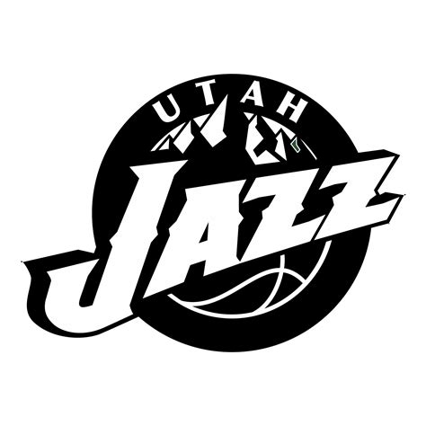 Utah Jazz Logo Black And White Transparent Png 26555250 Png