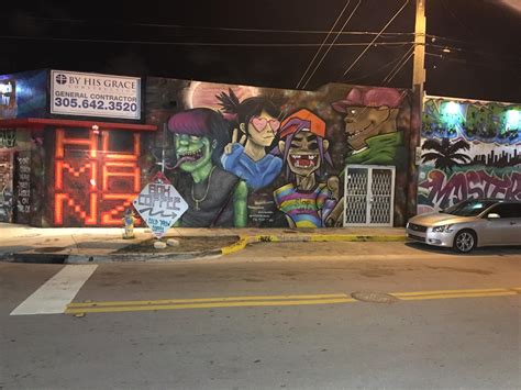 Spotted This Dope Mural In Miami Rgorillaz