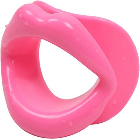Sexy Lips Rubber Mouth Gag Open Fixation Mouth Stuffed Oral