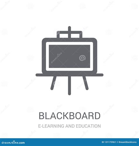 Blackboard Icon Trendy Blackboard Logo Concept On White Background
