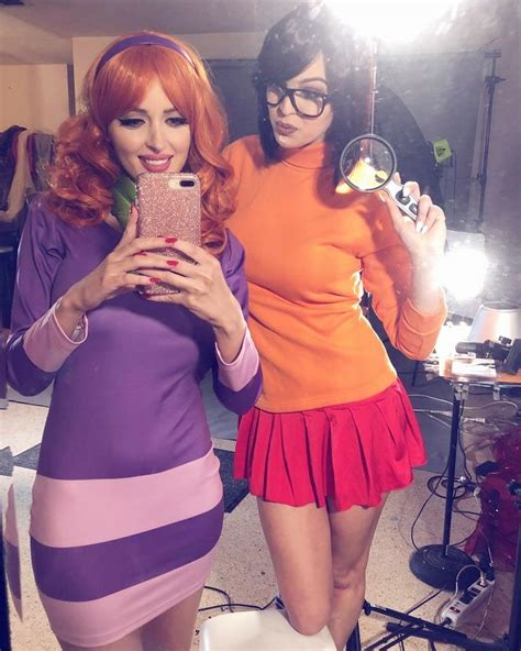 Characters Daphne Blake And Velma Dinkley From Hanna Barberas Scooby Doo Cartoon