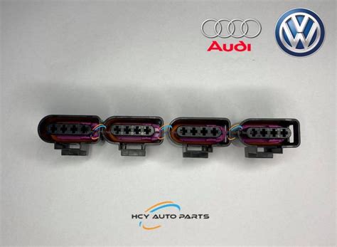 4 Pin Volkswagen Audi Ignition Plug Coil 1j0973724 Socket Connector