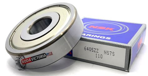 NSK JAPAN 6405 ZZ C3 Deep Groove Ball Bearing Metal Shielded 25x80x21