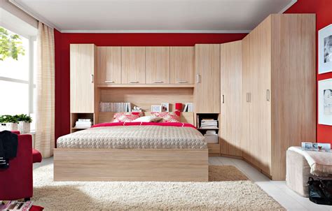 New King Size Modern Bedroom Furniture Set Over Bed Storage Unit