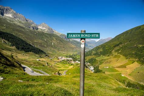 Famous James Bond Road At Furka Pass Stock Photo Image Of Swiss Alps