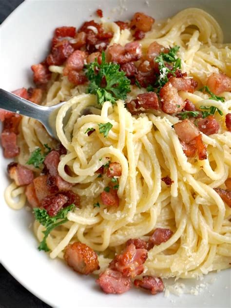 Easy Bacon Carbonara Pasta Recipe My Gorgeous Recipes