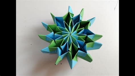 Infinite Rotating Flower Diydiy Modular Origami Tutorial Youtube