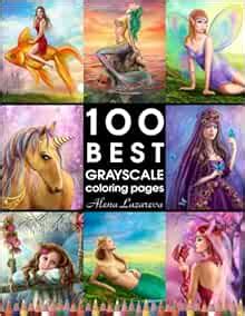 Amazon BEST GRAYSCALE Coloring Pages By Alena Lazareva Perfect Gift For Coloring Book