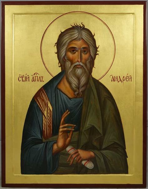 St Andrew The First Called Raised Border Orthodox Icon Blessedmart