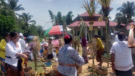 Jelang Nyepi Umat Hindu Desa Adat Bongo Iv Gelar Upacara Tawur Agung