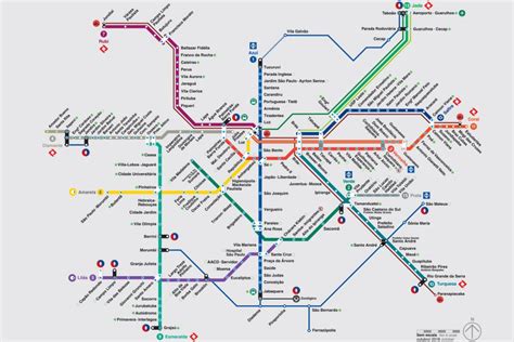 Linhas De Trem S O Paulo Pesquisa Google Metro Map Subway Map