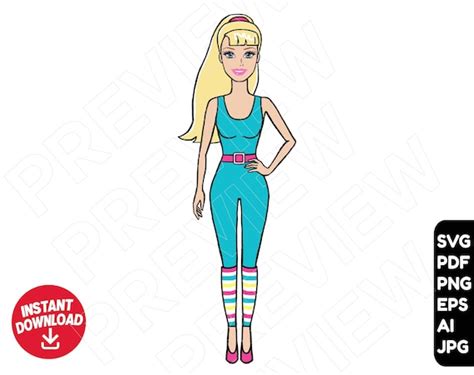 Barbie Toy Story Svg Disney Svg Pixar Svg Clipart Vector Etsy