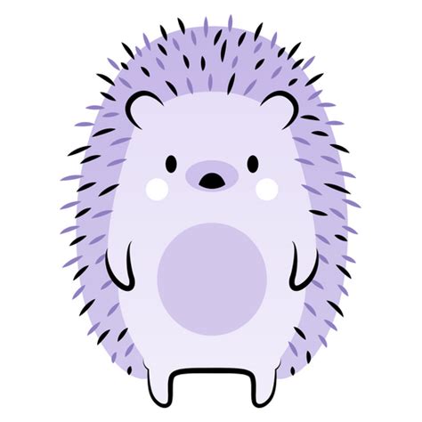 Purple Hedgehog Sticker Sticker Mania
