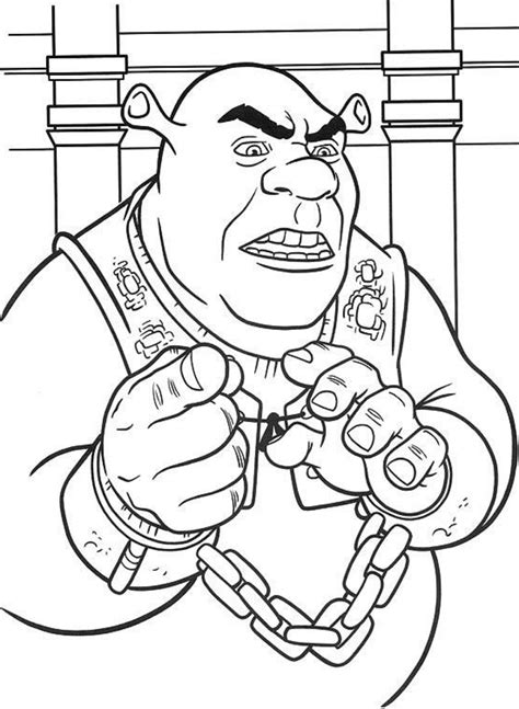 Angry Shrek Coloring Page Free Printable Coloring Pages For Kids