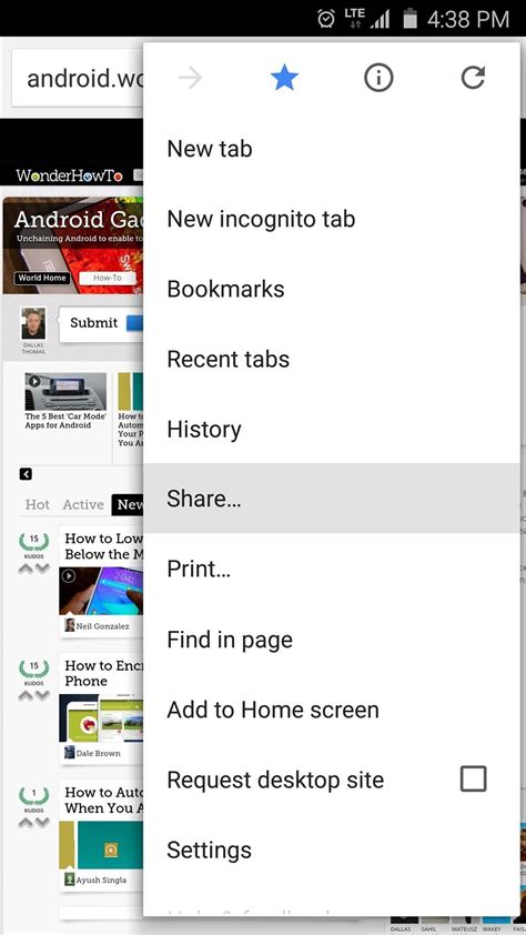 Android Basics How To Use The Share Menu Android Gadget Hacks