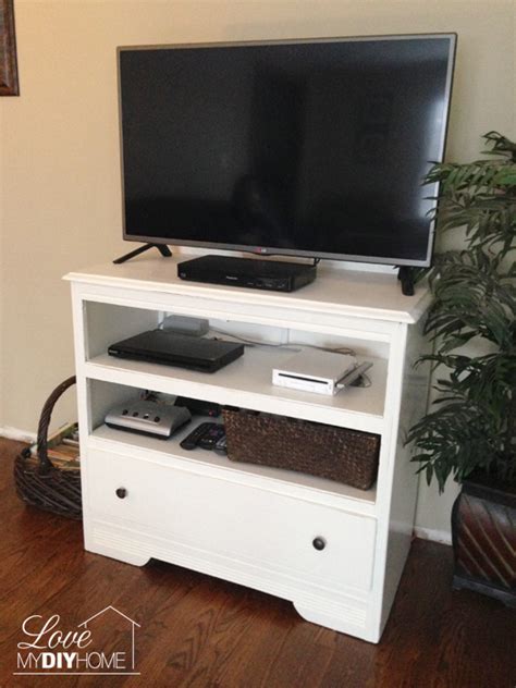 But the problem is what to do with your old furniture? Dresser Turned TV Stand - Love My DIY Home