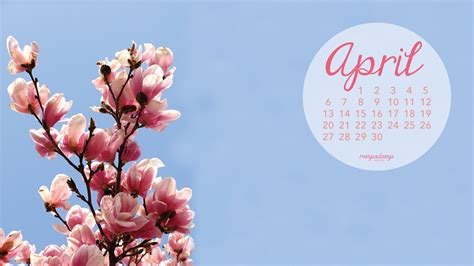 April Wallpaper Calendar Wallpapersafari