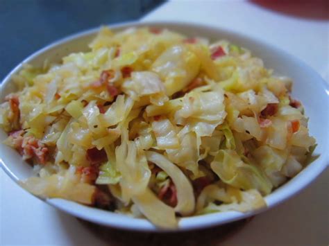 In a large skillet, melt butter over medium heat. Fried Cabbage with Chouriço