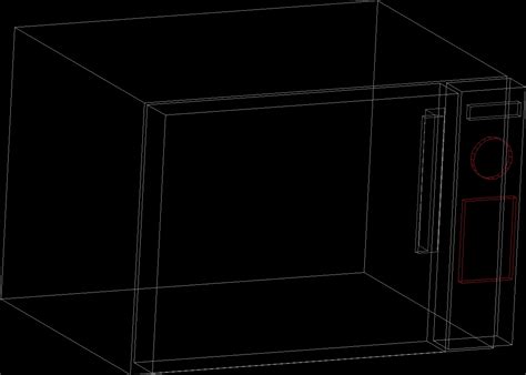 Microwave 3d Dwg Model For Autocad • Designs Cad