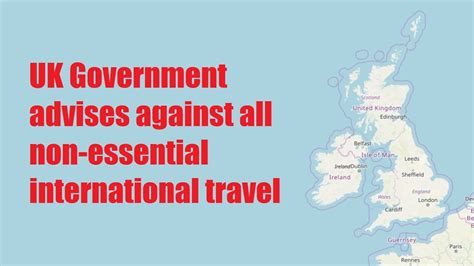 Uk Government Advises Against International Travel All Arrivals To Hk