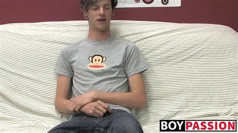 Adorable Gay Guy Danny Jerks Off His Dick On Couch Solo