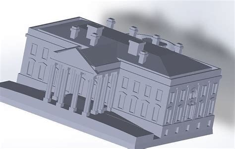3d Model White House Vr Ar Low Poly Cgtrader