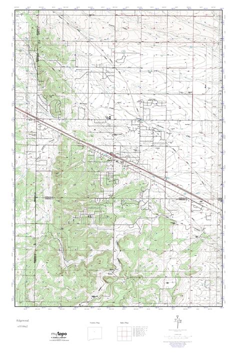 Mytopo Edgewood New Mexico Usgs Quad Topo Map