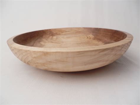 This Large Shallow Salad Bowl Was Hand Turned From A Piece Of Michigan