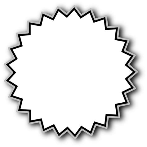 Black And White Starburst Clipart 4 Wikiclipart