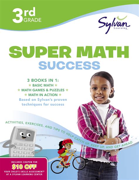 Third Grade Super Math Success Sylvan Super Workbooks By Sylvan