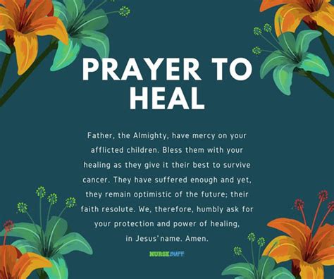 26 Powerful Healing Prayers For Cancer Patients Nursebuff
