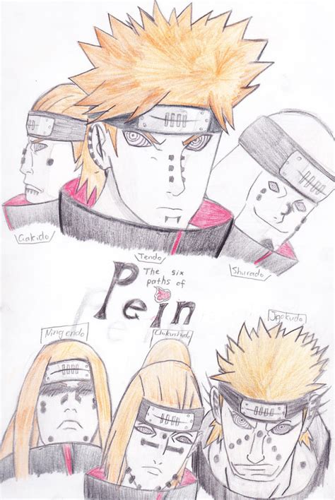 The Six Paths Of Pain By Devia Blue On Deviantart
