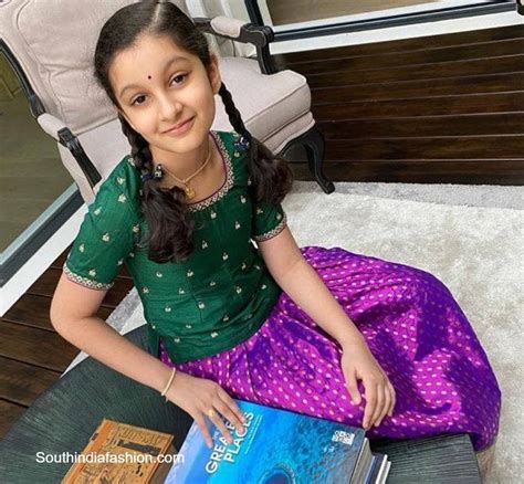 Mahesh Babus Daughter Sitara Looks Cute In A Traditional Attire